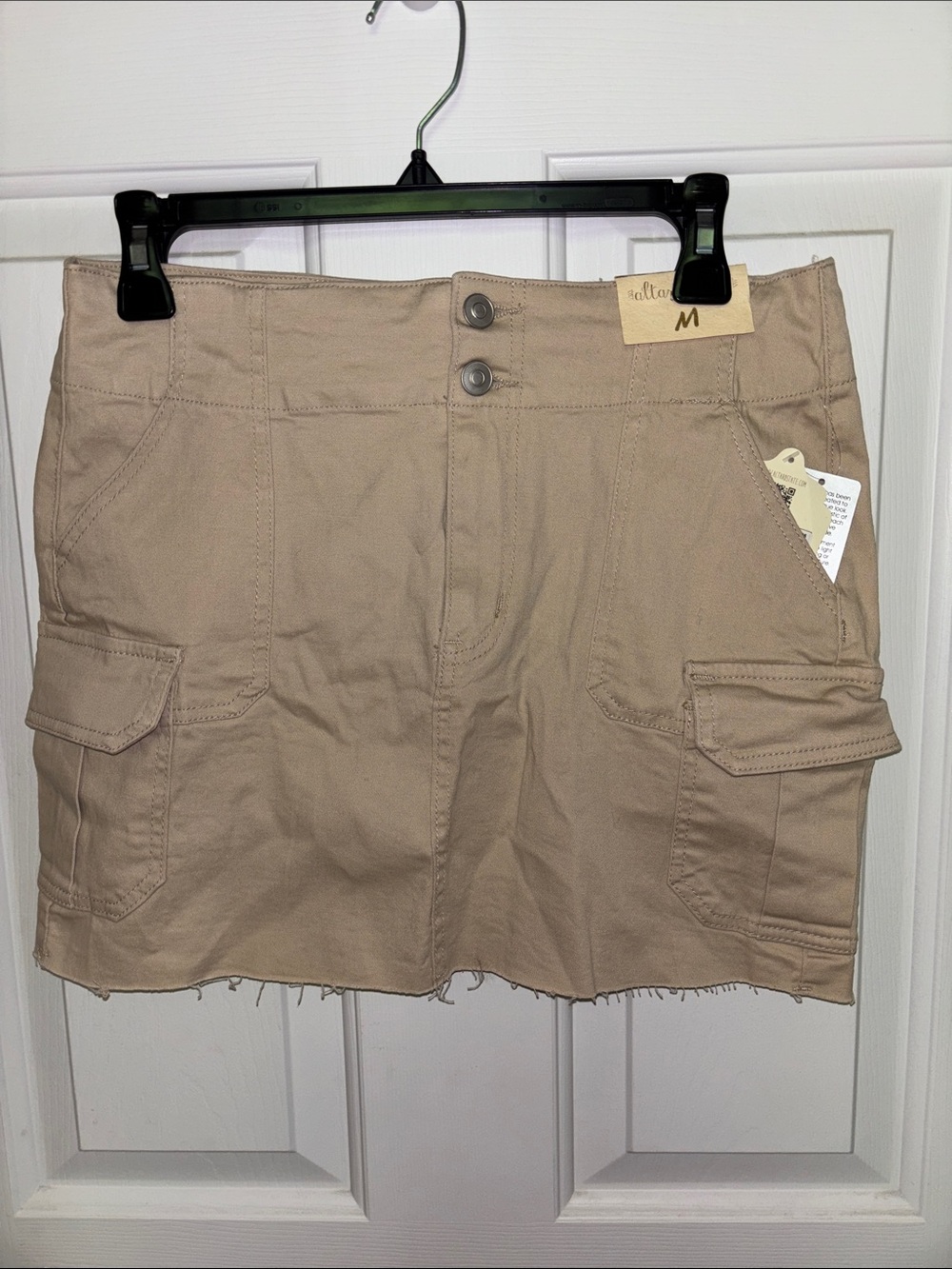Altar’d State Khaki cargo mini skirt